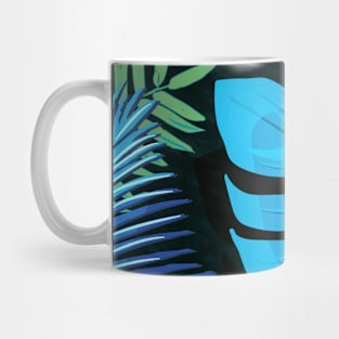 TROPICAL LEAVES & BLACK no3c5 Mug